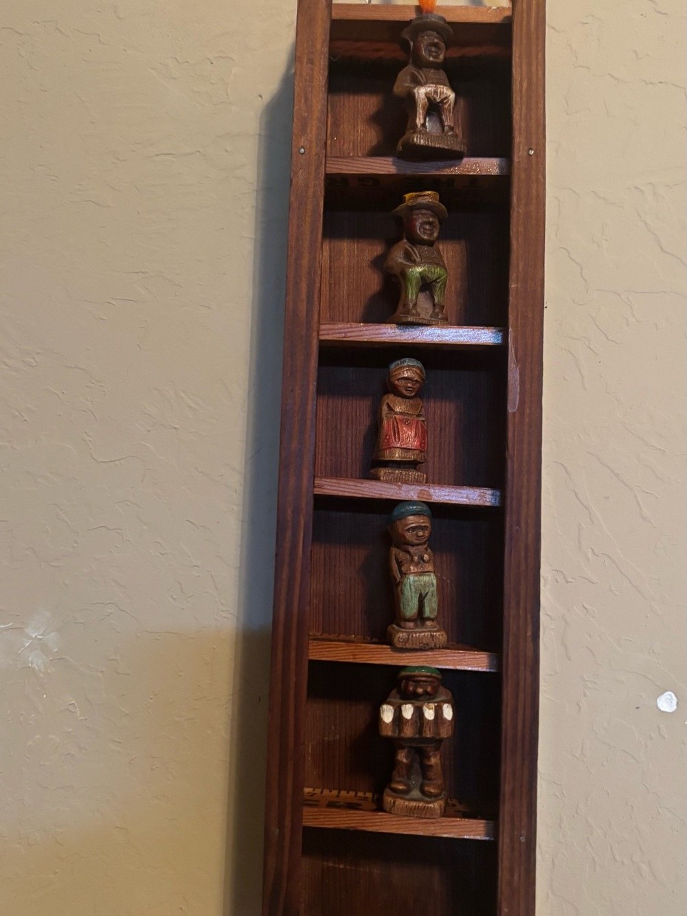 Vintage Craftsman Folding Ruler Handmade Display Shelf Folk Art